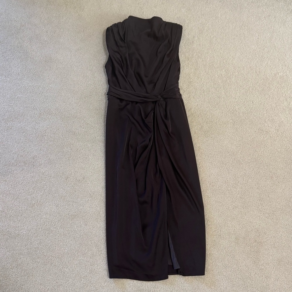 Petal and Pup Sleeveless Draped Midi Dress